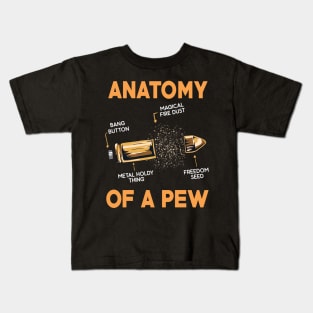 GUNS: Anatomy Of A Pew 2nd amendment t shirt gift Kids T-Shirt